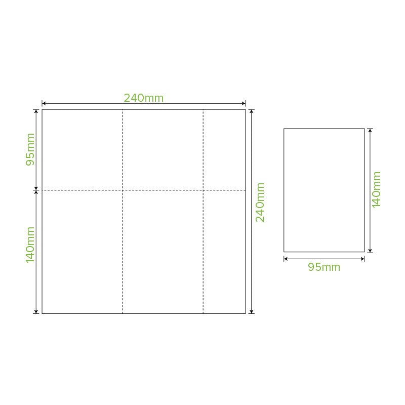 E-Fold Tall 1-Ply Natural Dispenser BioNapkin - 5000pcs/Ctn - TEM IMPORTS™