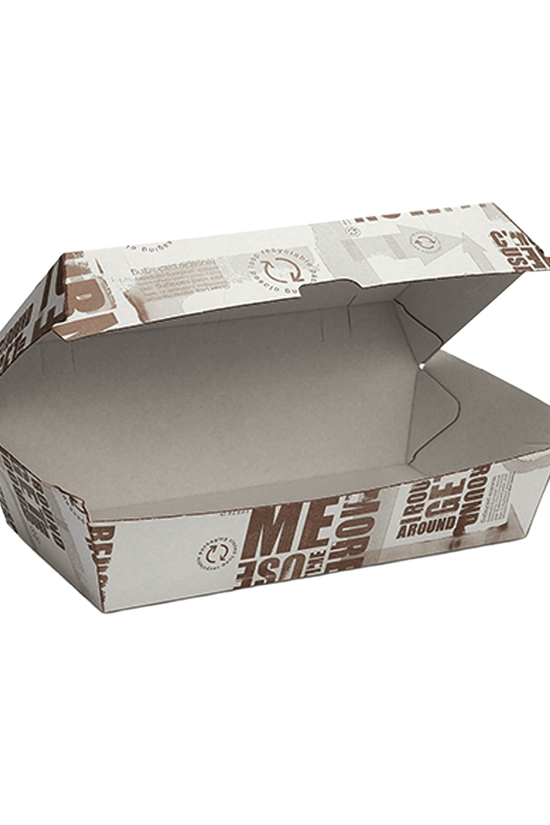 Enviro Range Newspaper Print Design Large Snack Box - 200/CTN - TEM IMPORTS™