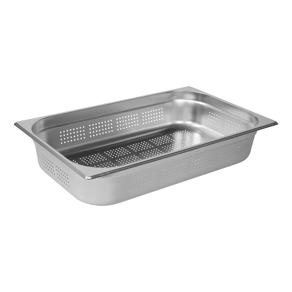 Euro Anti - Jam 1/1 Size GN Perforated Food Pan - 100mm - TEM IMPORTS™