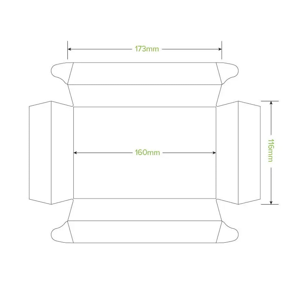 Extra Small BioBoard Sushi Tray - 300/CTN - TEM IMPORTS™