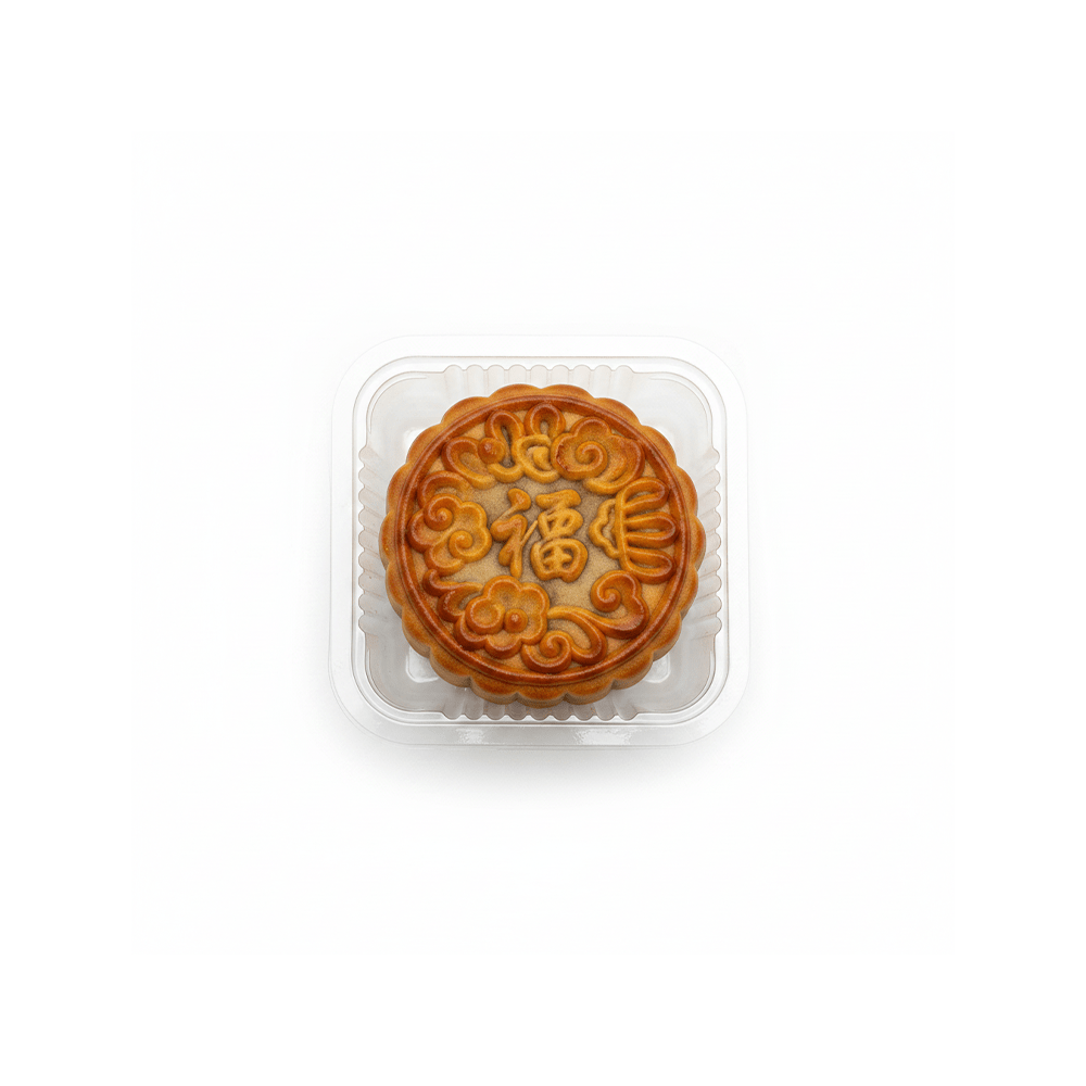 Food-Grade Plastic Mooncake Trays Matt Clear - 80x80 - TEM IMPORTS™