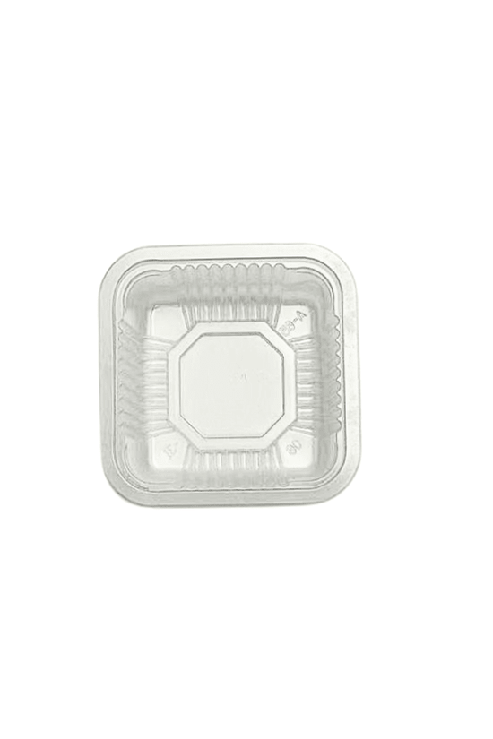 Food-Grade Plastic Mooncake Trays Matt Clear - 80x80 - TEM IMPORTS™