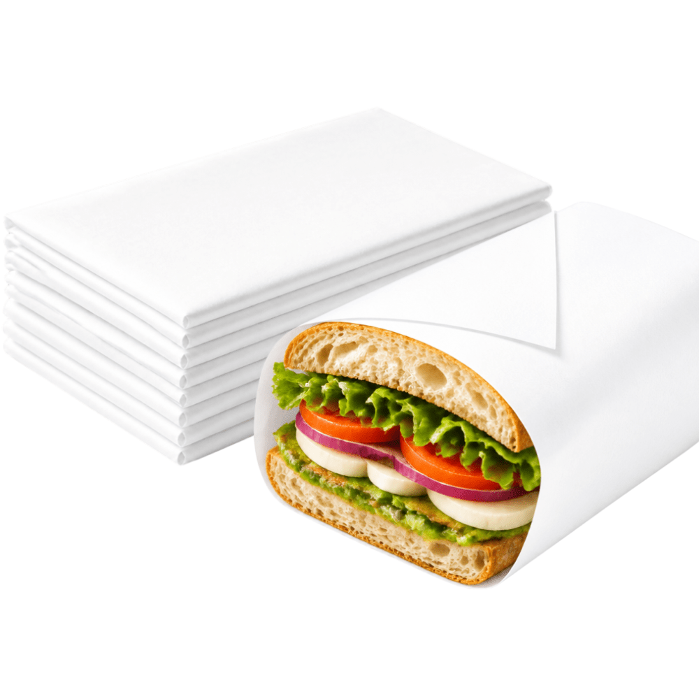 Full Size Everyday Bleached Lunchwrap Paper Sheets 660 x 400mm - 400Sheets/Pack - TEM IMPORTS™
