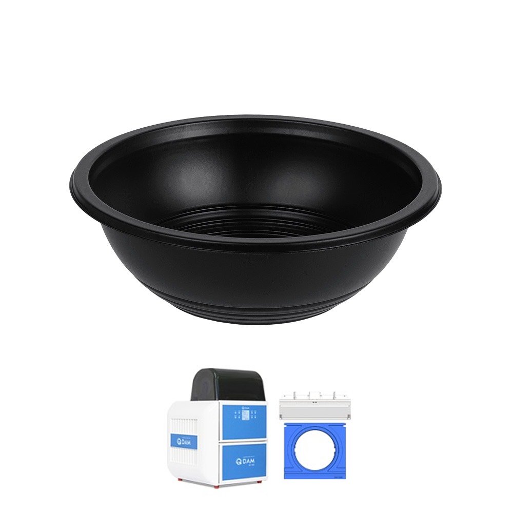 GMPack Black Round Bowl For QS300 - R210 - 320/CTN - TEM IMPORTS™