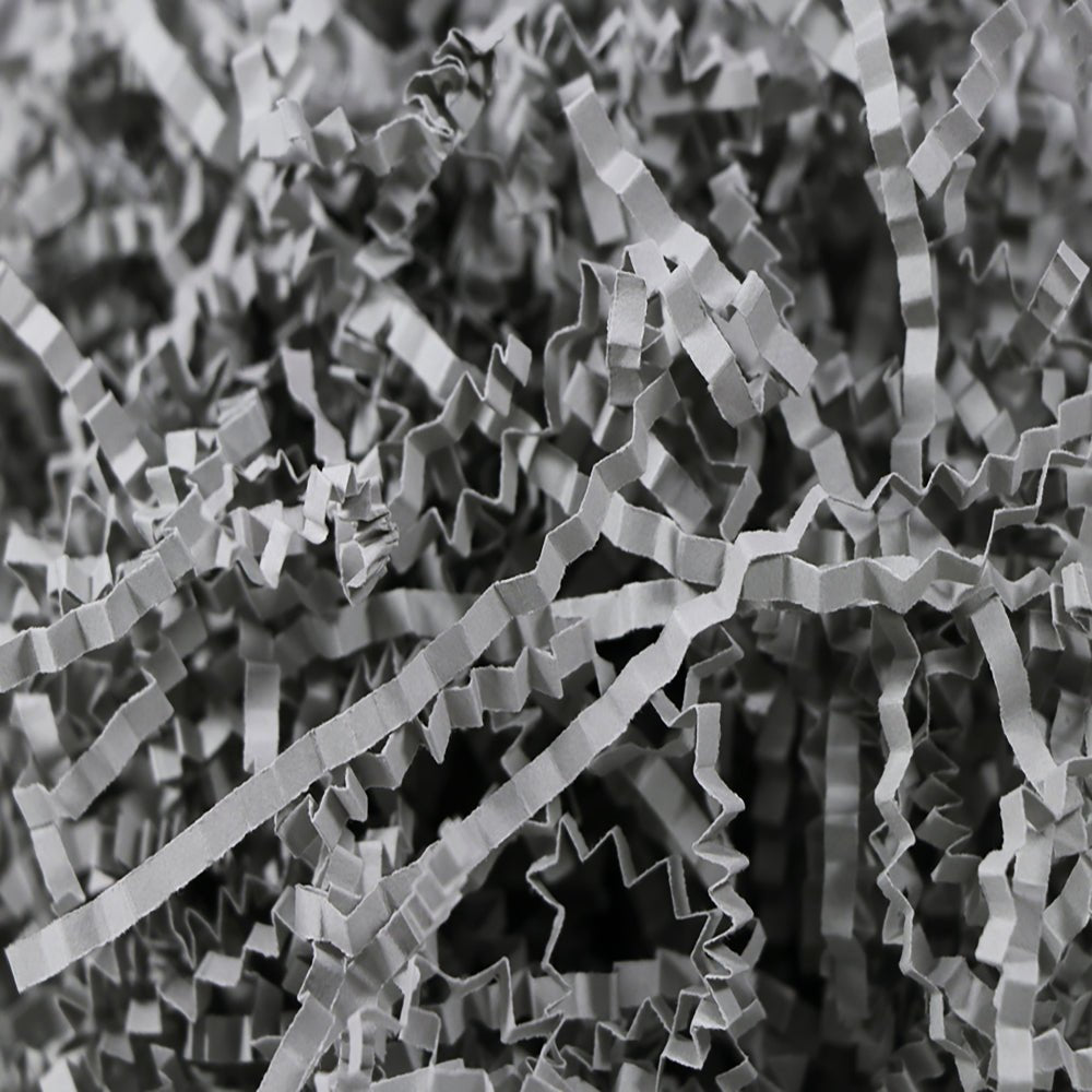 Grey Crinkle Paper Shreds Fillers - 1Kg - TEM IMPORTS™