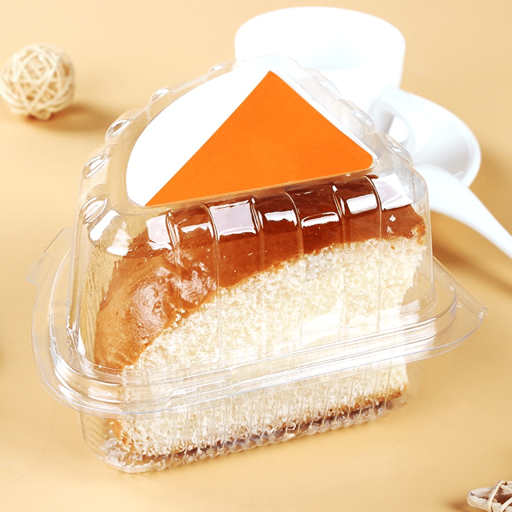 Individual Clear Quarter Slice Cake Hinged Lid - TEM IMPORTS™