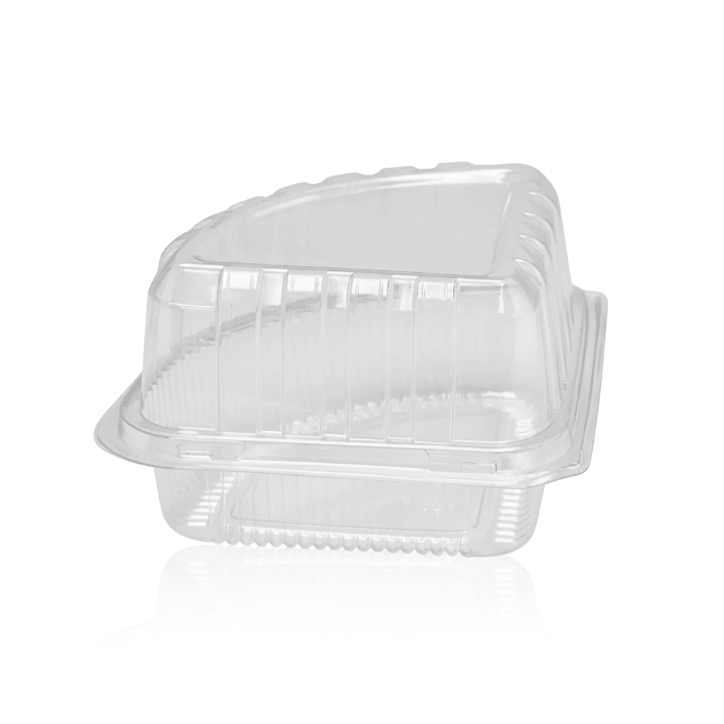 Individual Clear Quarter Slice Cake Hinged Lid - TEM IMPORTS™