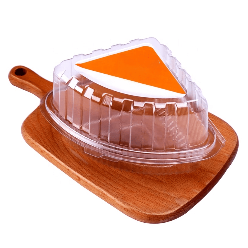 Individual Clear Quarter Slice Cake Hinged Lid - TEM IMPORTS™