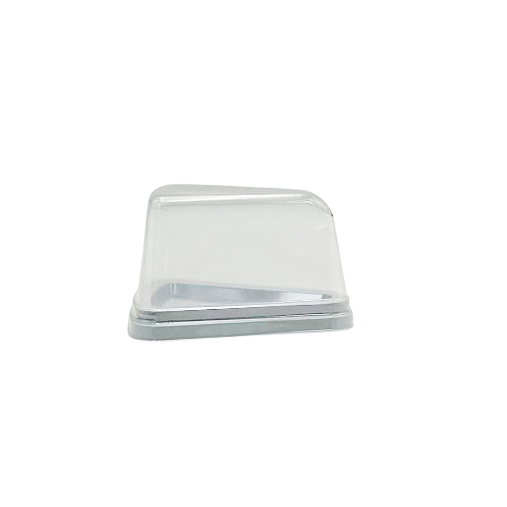 Individual Medium White High Triangle Slice Cake With Lid - TEM IMPORTS™