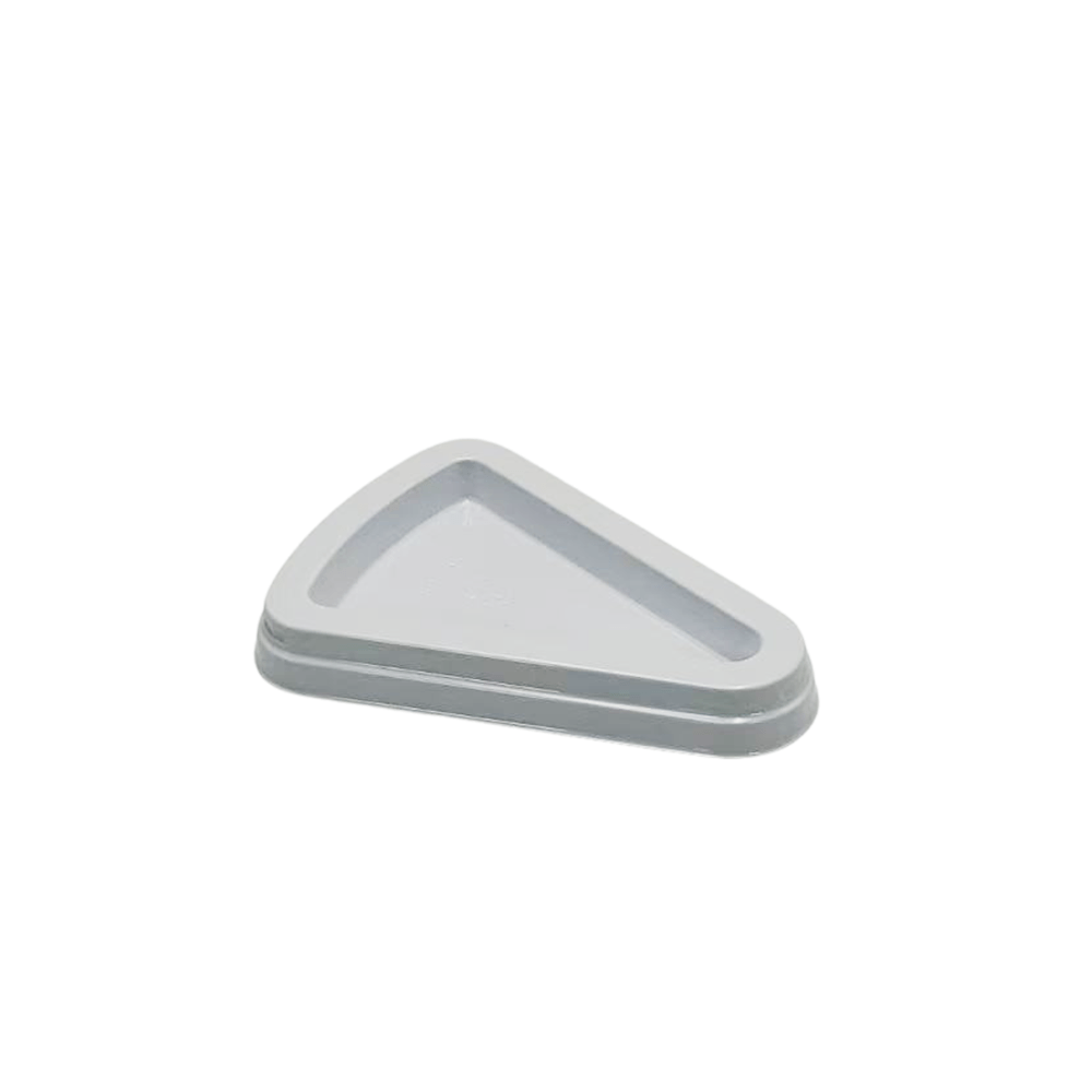 Individual Medium White High Triangle Slice Cake With Lid - TEM IMPORTS™