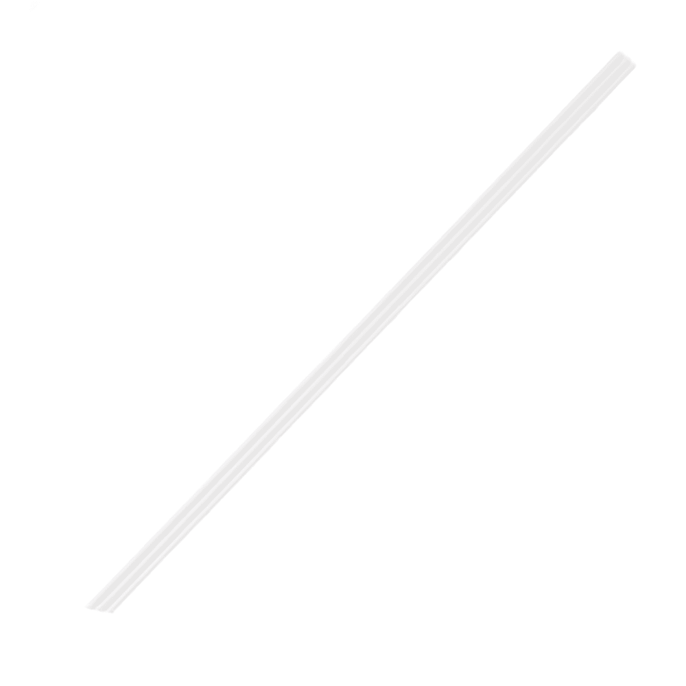 Individually Wrap PLA Three Holes Sharp End Sip Straw White - TEM IMPORTS™