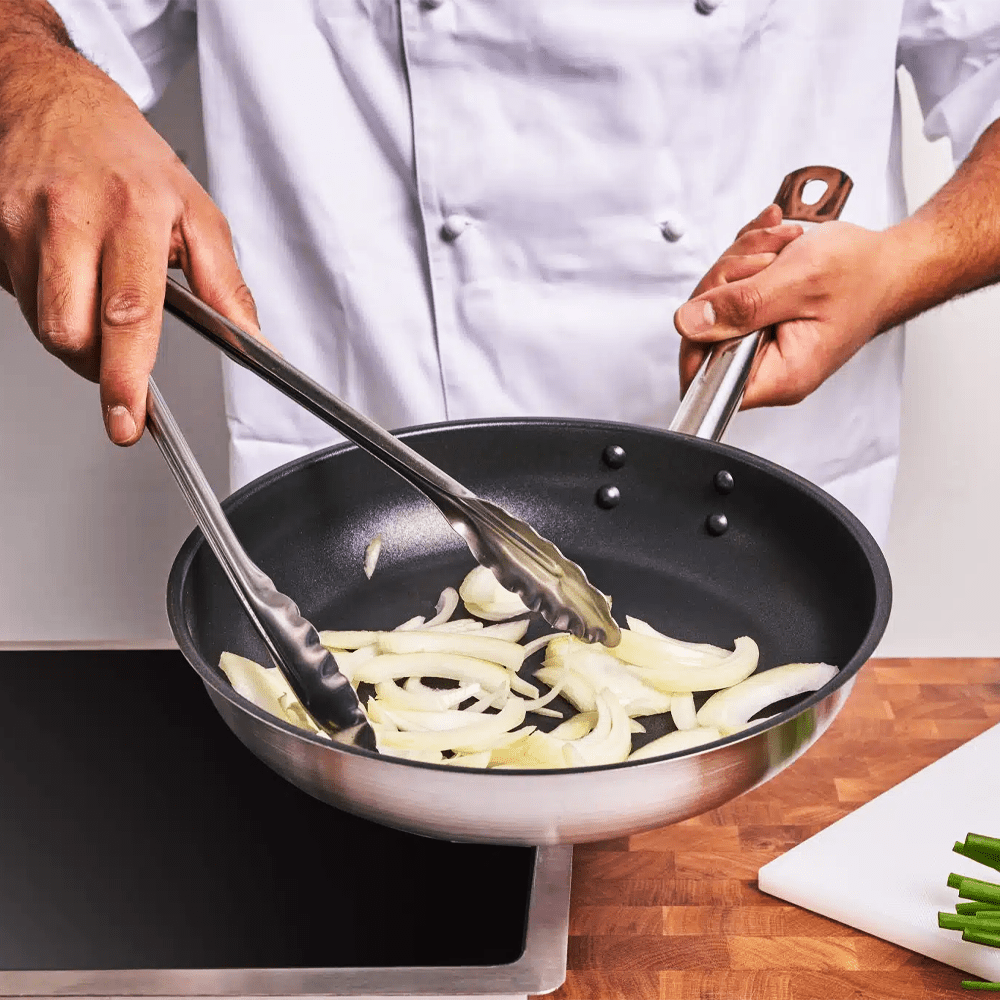 KH Deluxe® Stainless Steel Frypan Non - Stick - TEM IMPORTS™