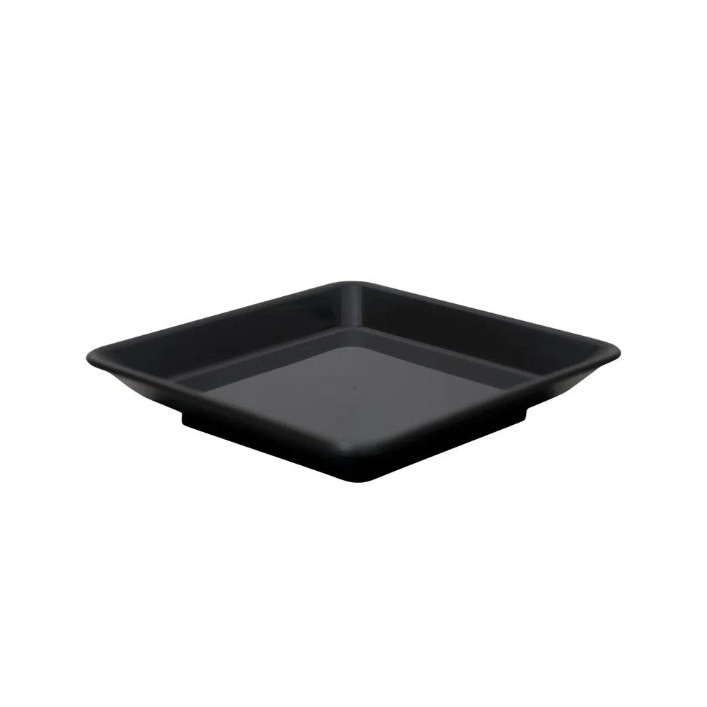 KH Healthcare Square Bread Butter Plate Black #23 (Box 12) - TEM IMPORTS™