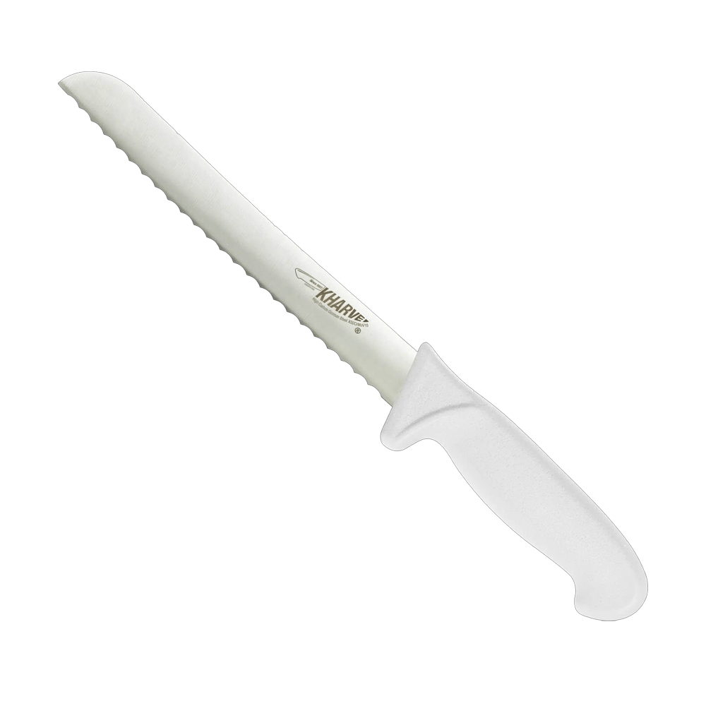 KH Kharve® Bread Knife Serrated White 20cm - TEM IMPORTS™