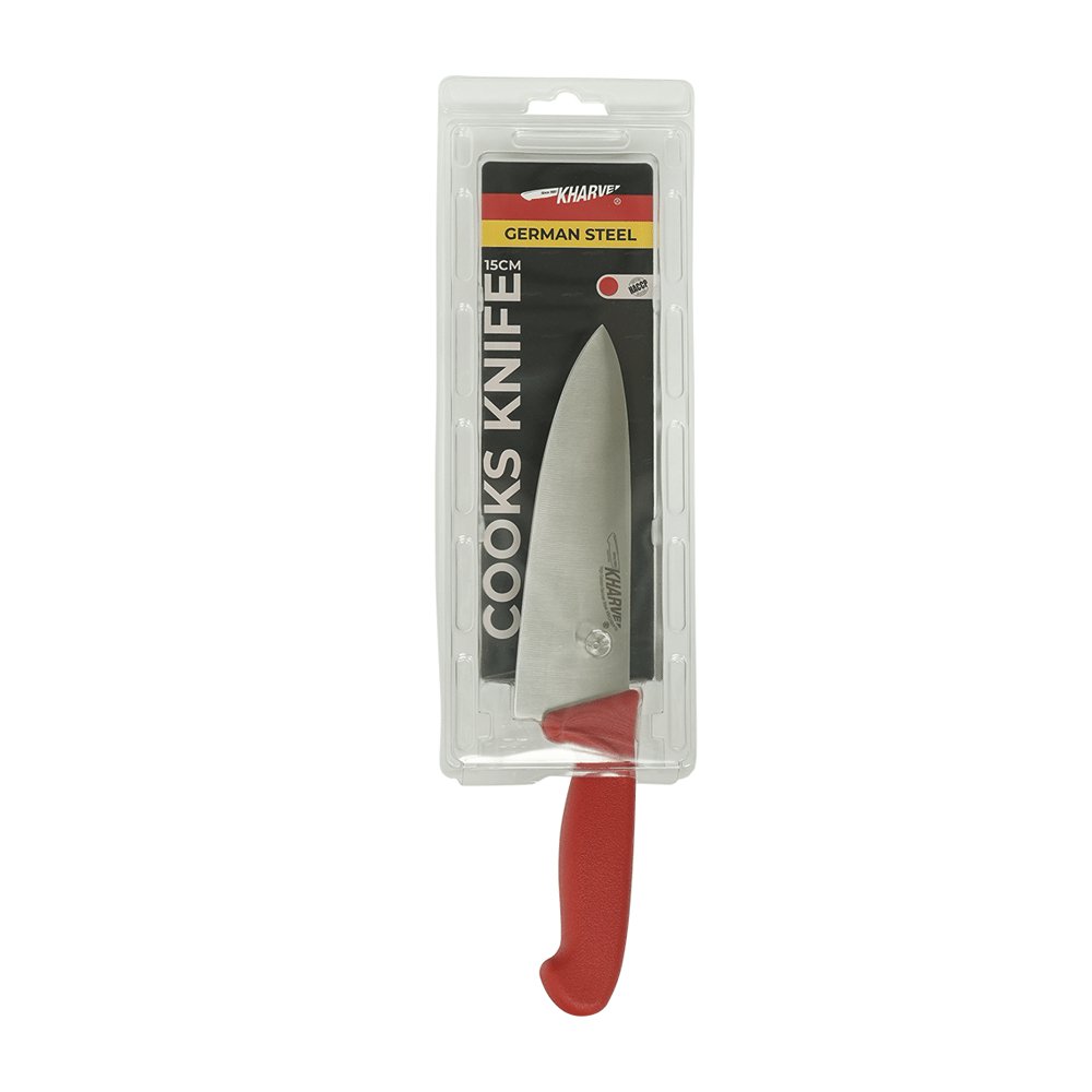 KH Kharve® Cooks Knife 150mm - Red - TEM IMPORTS™