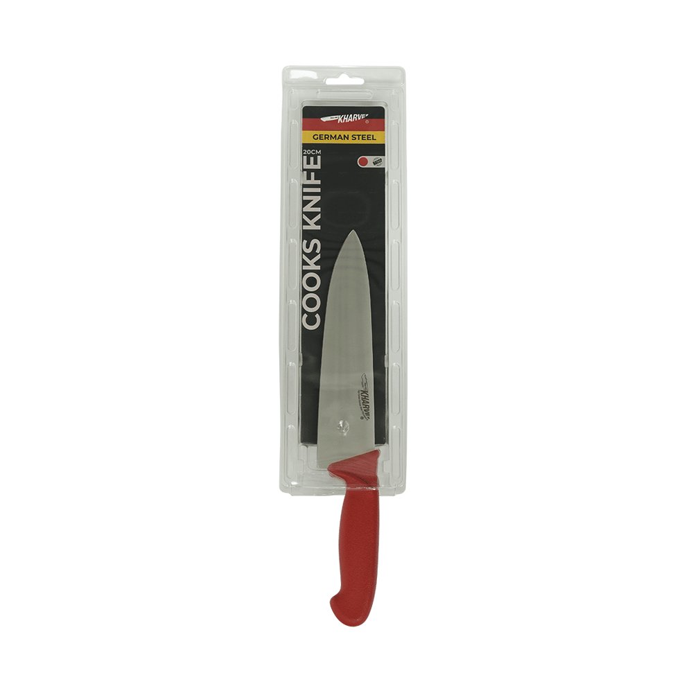 KH Kharve® Cooks Knife 200mm - Red - TEM IMPORTS™