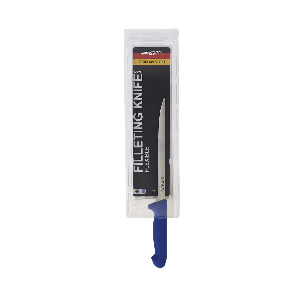 KH Kharve® Filleting Knife Flexible Blue 20cm - TEM IMPORTS™