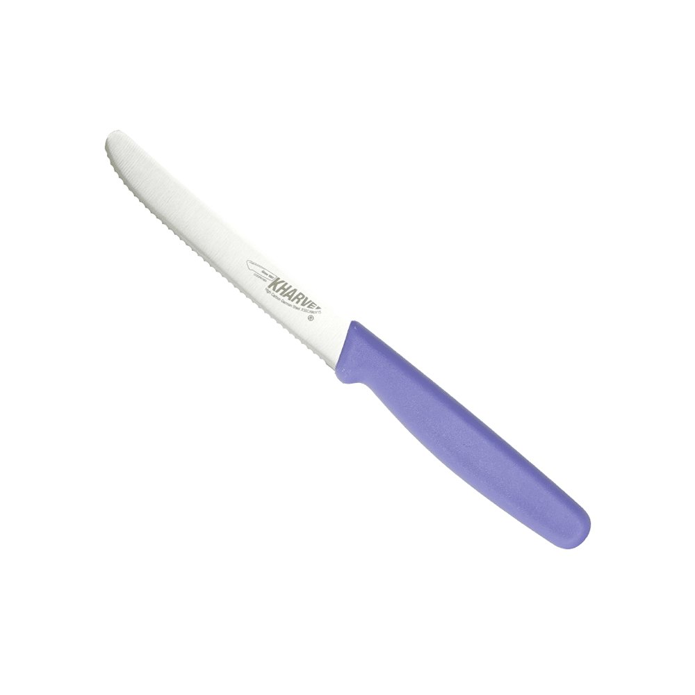 KH Kharve® Utility Knife Serrated 100mm - Purple - TEM IMPORTS™