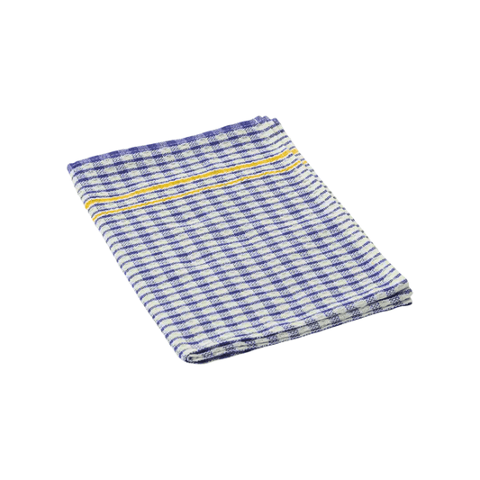 KH Megachef® Checked Teatowel 50cmx70cm - Blue (Pack of 12) - TEM IMPORTS™