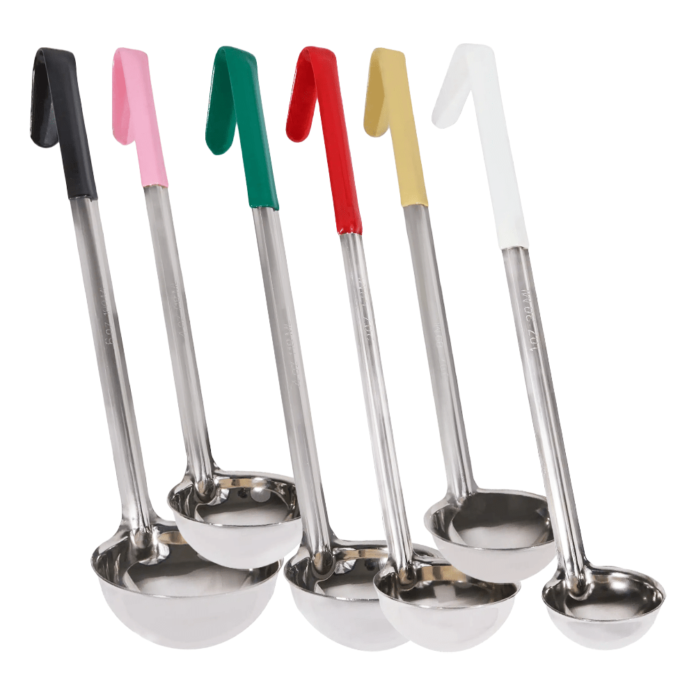 Ladle One Piece Stainless Steel With PVC Handle Portion Control Scoop - TEM IMPORTS™