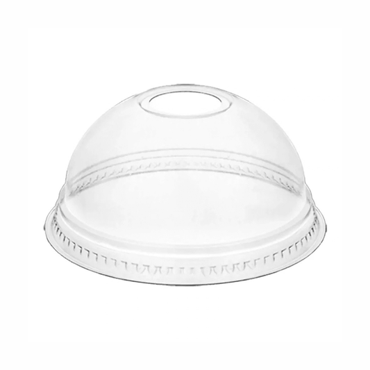 Large 95mm PET Dome Lid Die-Cut Hole – Fits 340–620mL PP Cups - TEM IMPORTS™