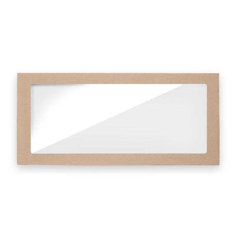 Large BioBoard Catering Tray Window Lid - 50pcs/Ctn - TEM IMPORTS™
