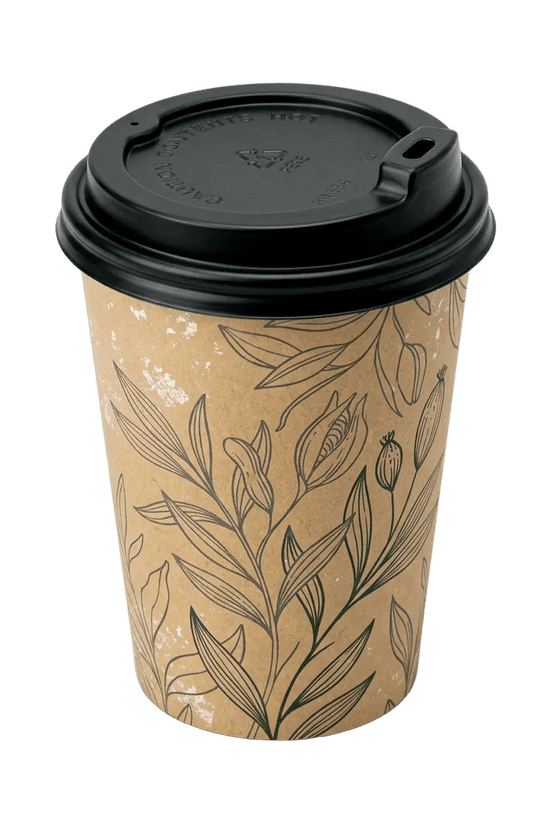 Large Black 90mm Sipper Lid for Paper Cups - TEM IMPORTS™