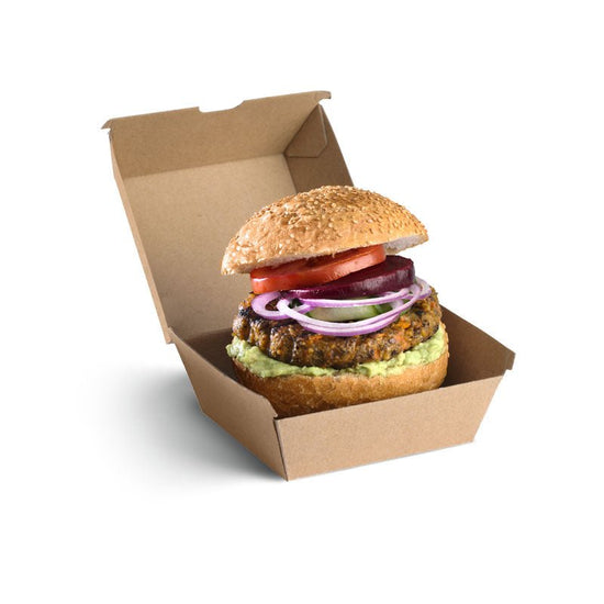 Large Burger BioBoard Kraft Box - 150pcs/Ctn - TEM IMPORTS™