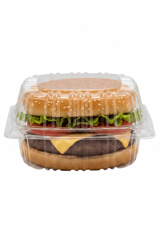 Large Burger Box Hinged Lid - 300/CTN - TEM IMPORTS™