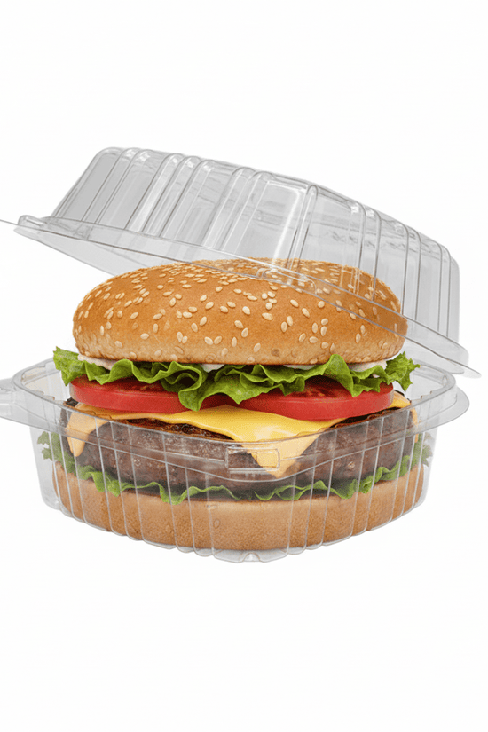 Large Burger Box Hinged Lid - 300/CTN - TEM IMPORTS™