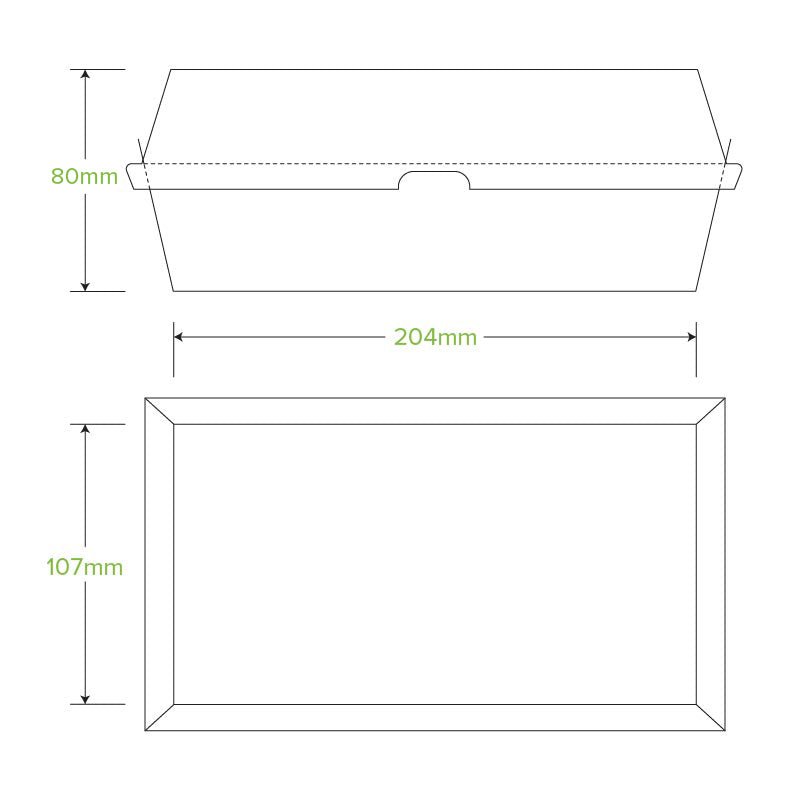Large Snack BioBoard White Box - 200pcs/Ctn - TEM IMPORTS™