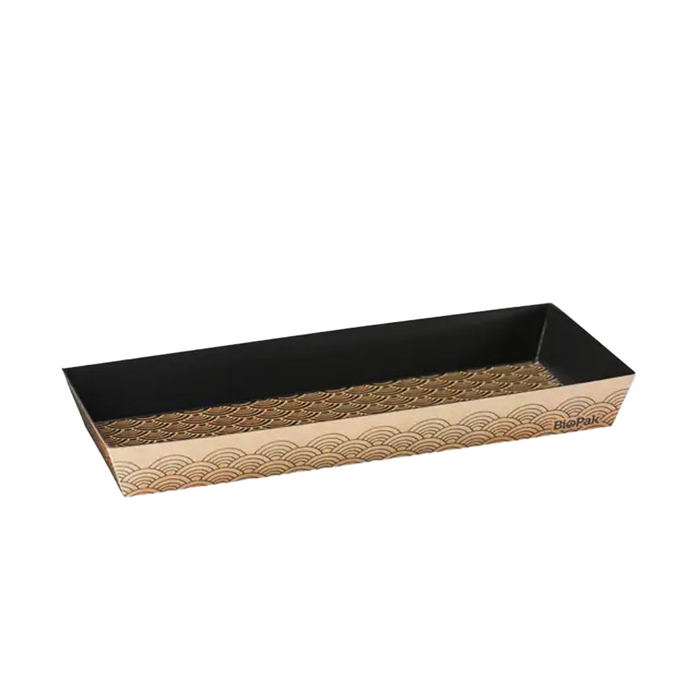 Long BioBoard Sushi Tray - 300/CTN - TEM IMPORTS™