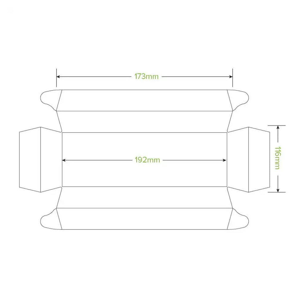 Long BioBoard Sushi Tray - 300/CTN - TEM IMPORTS™