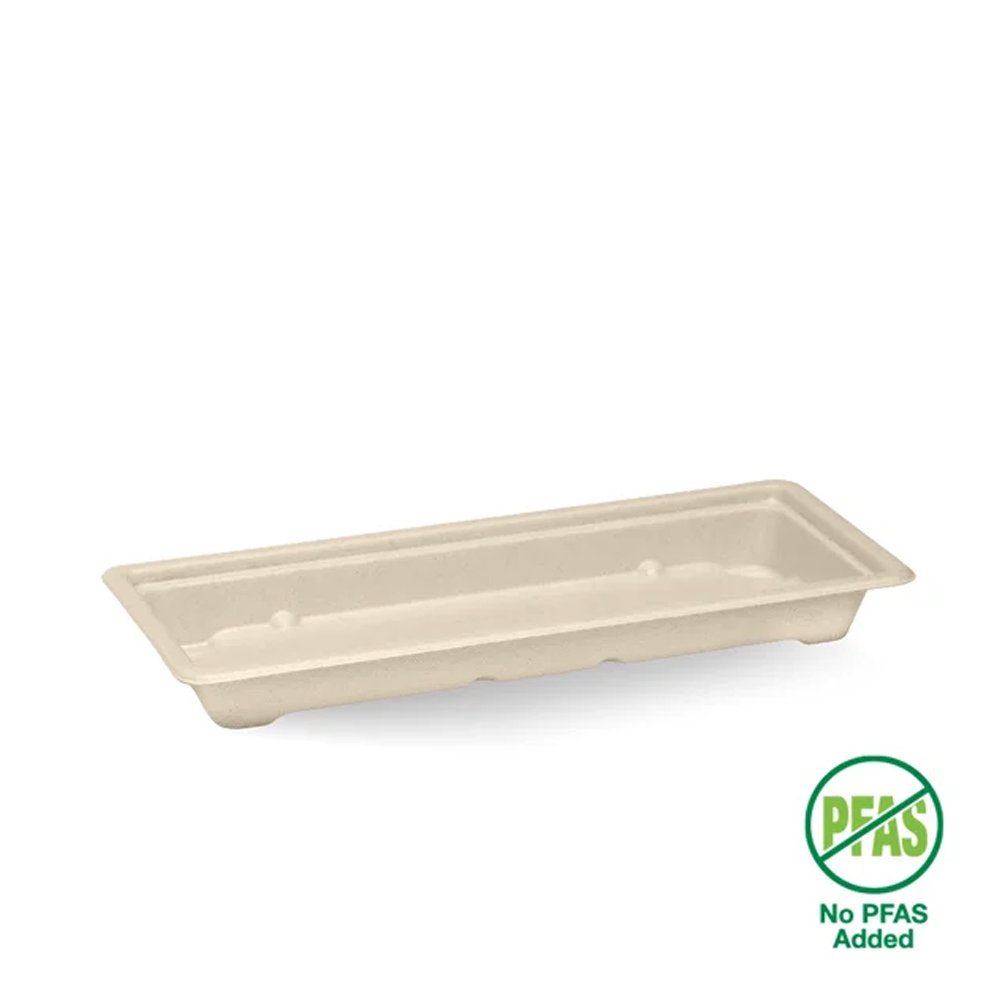 Long Natural Plant Fibre Sushi Tray - 600pcs/Ctn - TEM IMPORTS™