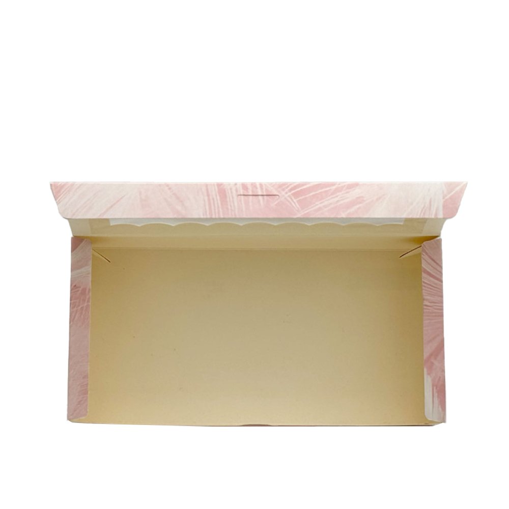 Medium Rectangular Printed Paper Box Window - Flamingo - TEM IMPORTS™