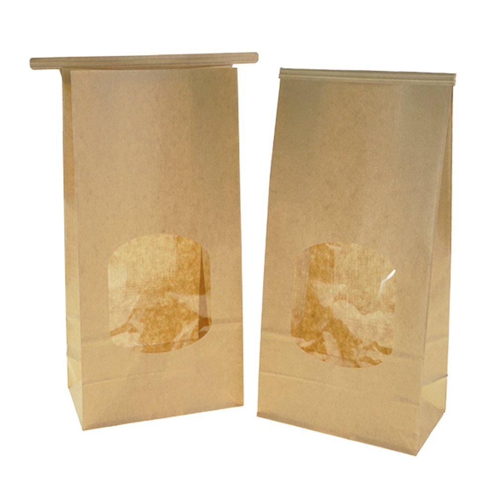 Medium Tin - Tie Paper Bag With Window - TEM IMPORTS™