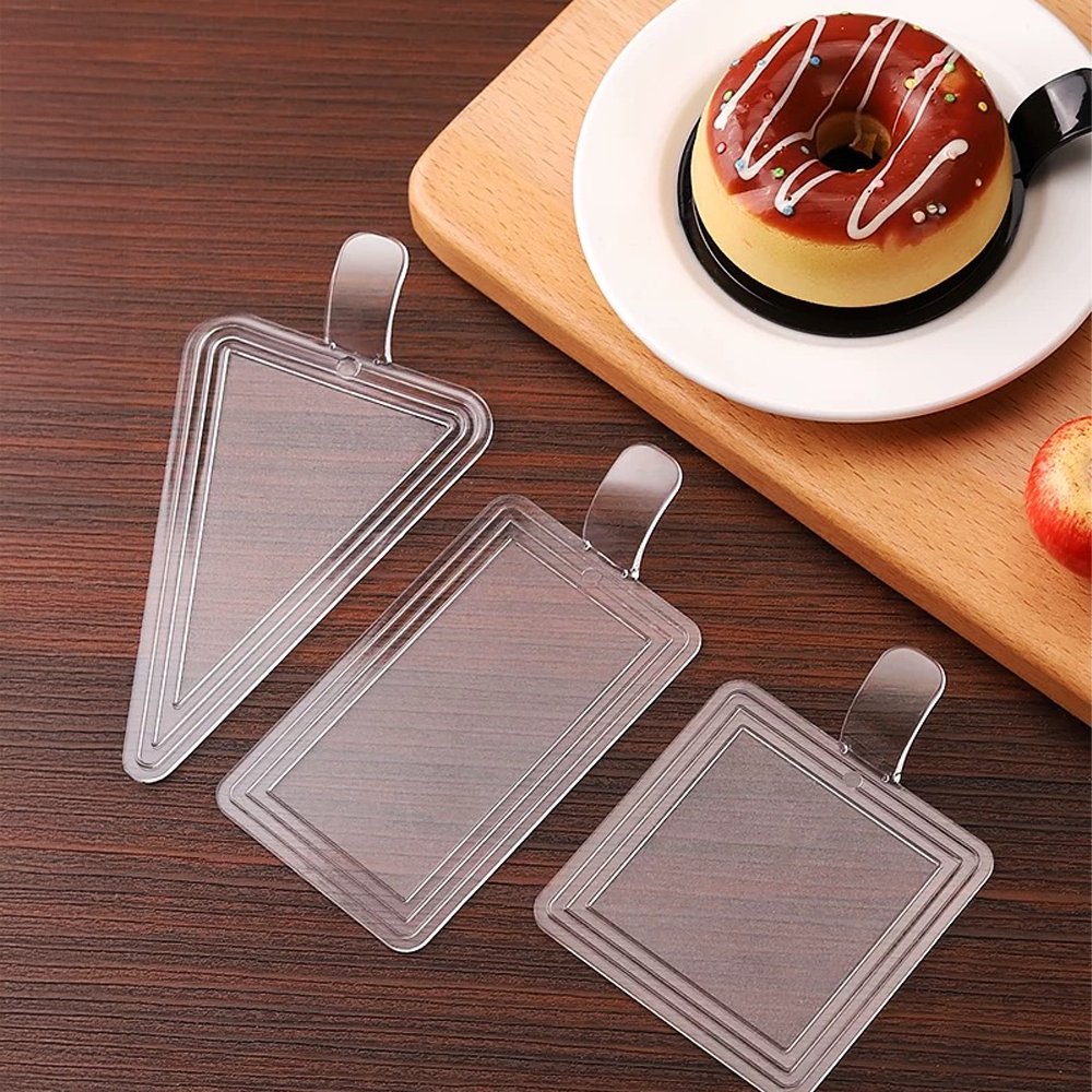 Mini Reusable Black Acrylic Round Cake Board - TEM IMPORTS™