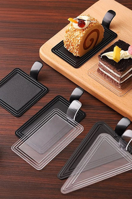 Mini Reusable Matt Clear Acrylic Rectangular Cake Board - TEM IMPORTS™