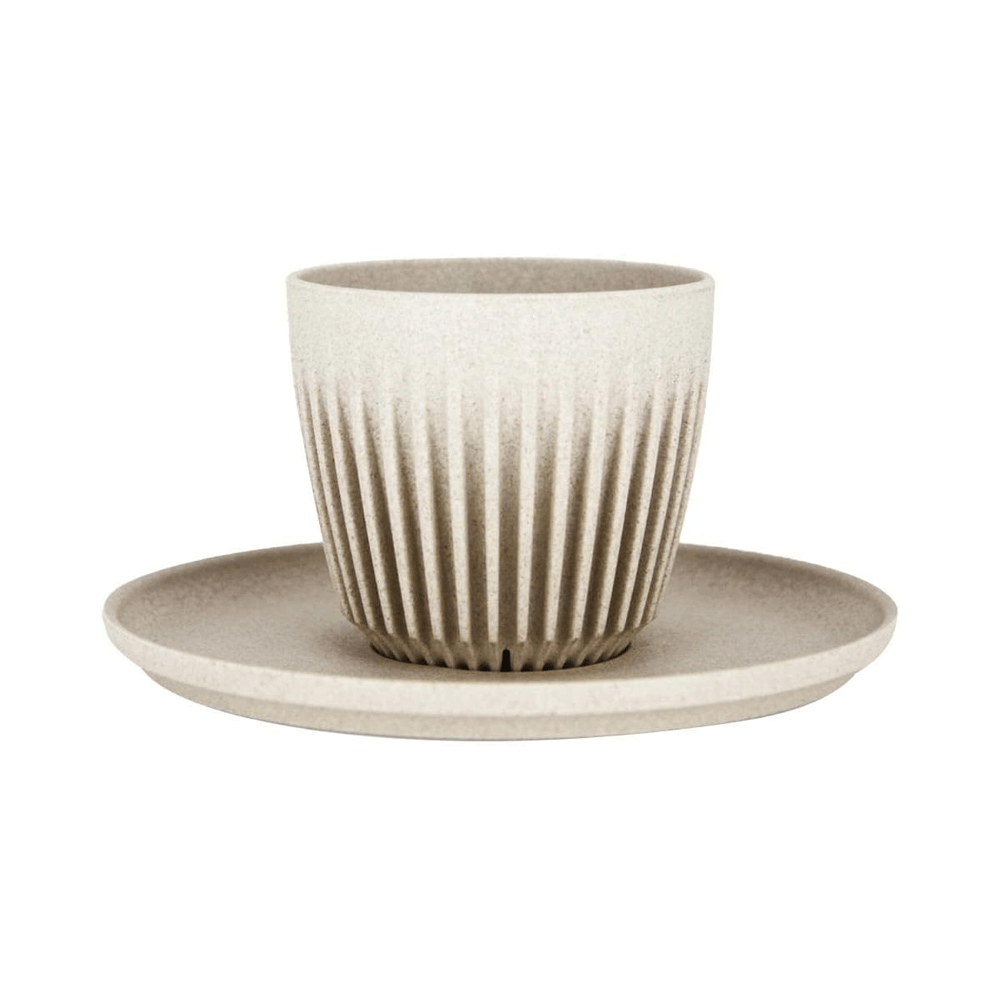 Natural HuskeeCup Classic Saucer 4 - Pack - 48/CTN - TEM IMPORTS™