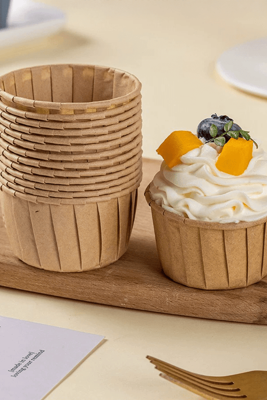 Natural Kraft Baking Paper Cup - B44xH35 - TEM IMPORTS™