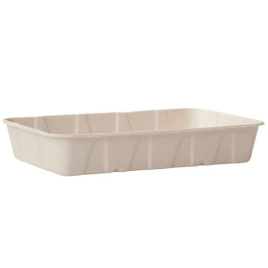 Natural Sugarcane 10x7 1KG Deep Tray - 500/CTN - TEM IMPORTS™