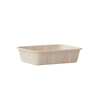 Natural Sugarcane 6x5 Deep Tray - 500/CTN - TEM IMPORTS™