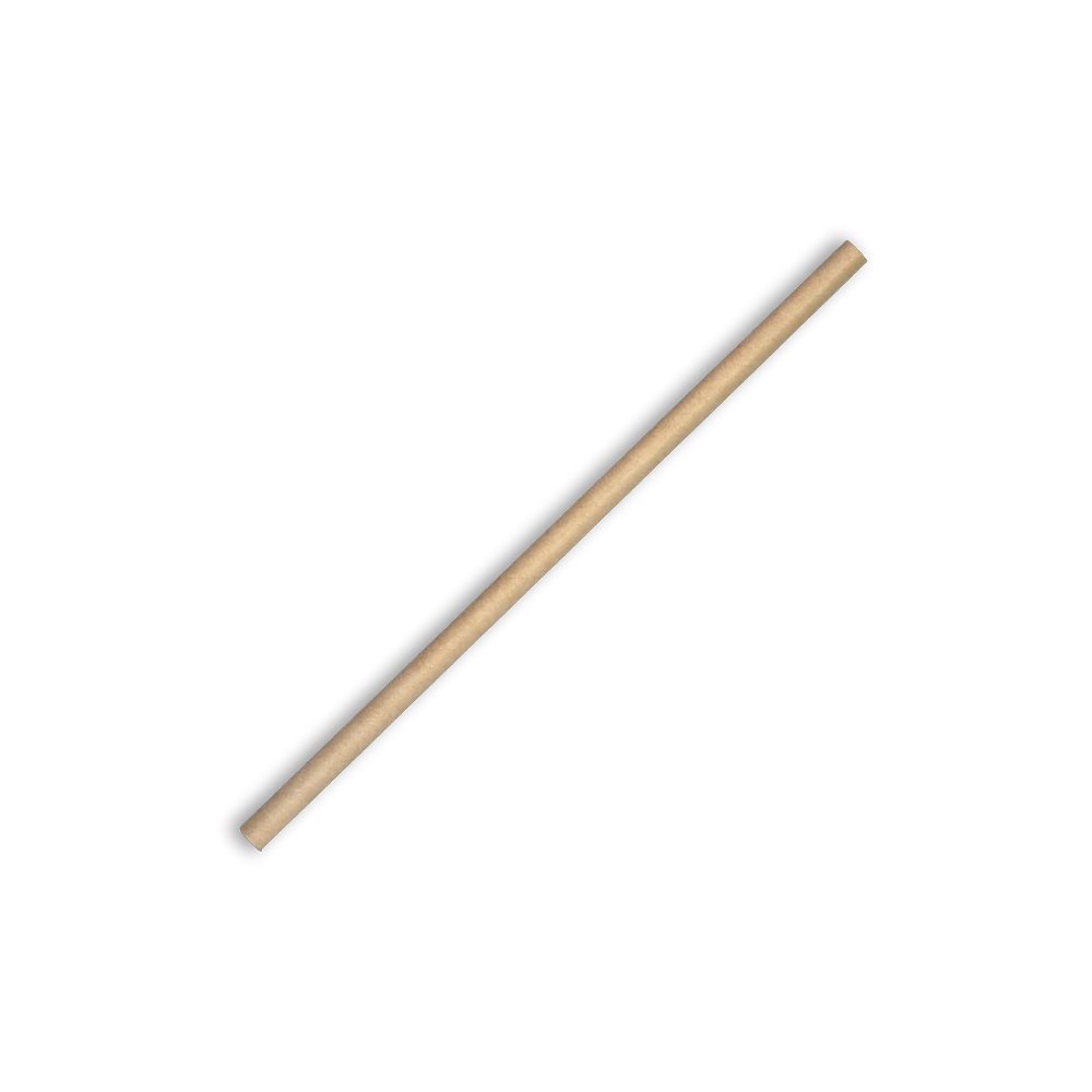 Paper Straw 6mm Regular Kraft Brown - TEM IMPORTS™