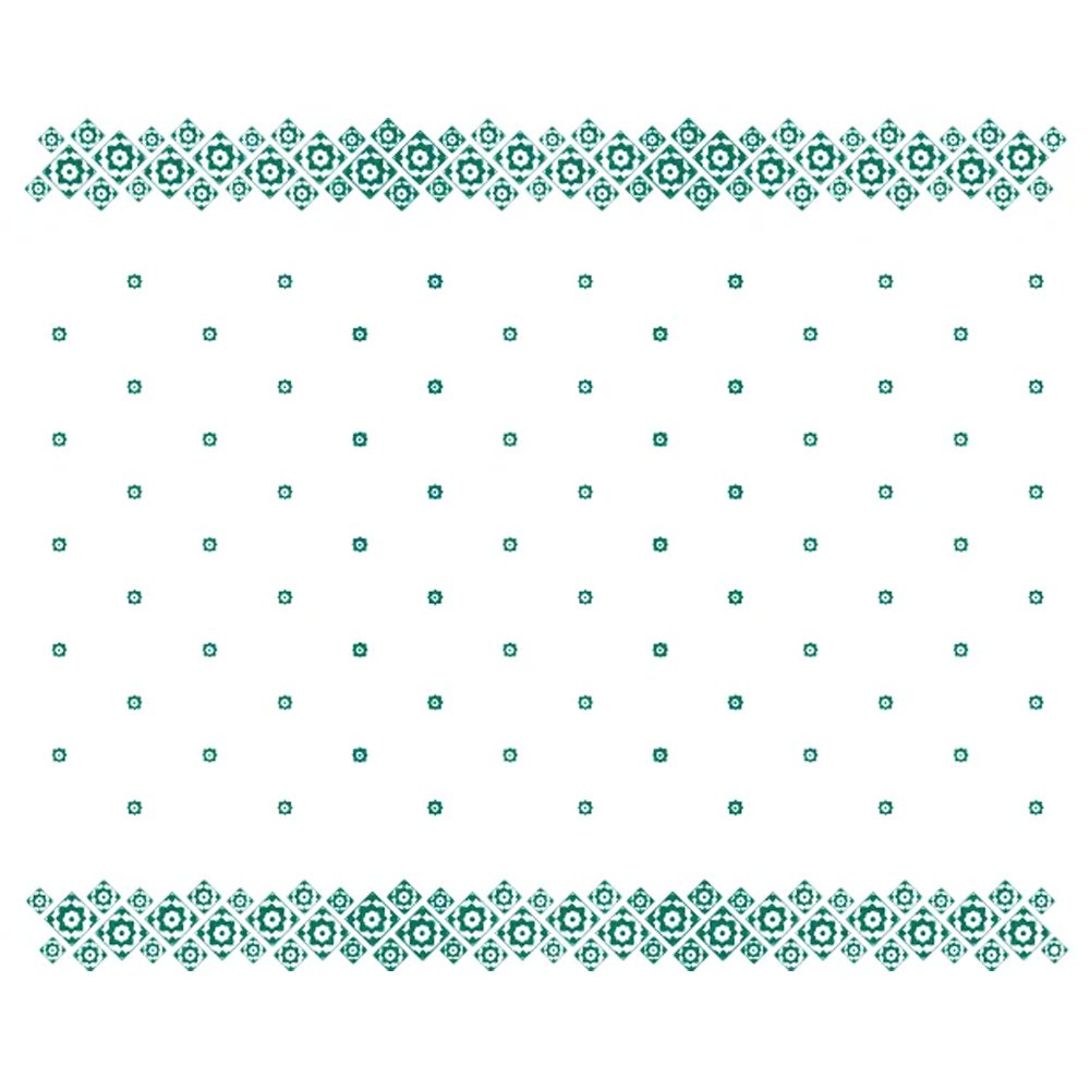 Parego® Table Cover / Tablecloths Roll 30 metres - Green Tile Pattern - TEM IMPORTS™