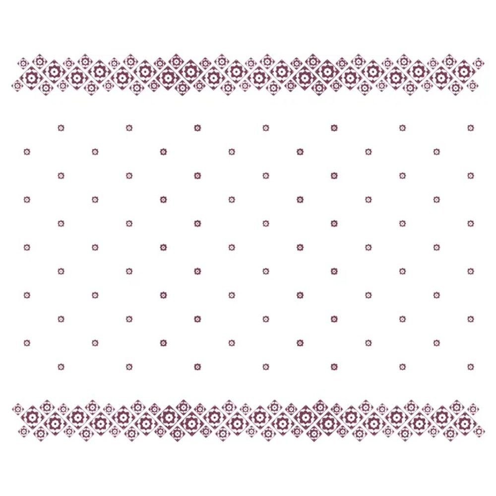 Parego® Table Cover / Tablecloths Roll 30 metres - Wine Red Tile Pattern - TEM IMPORTS™