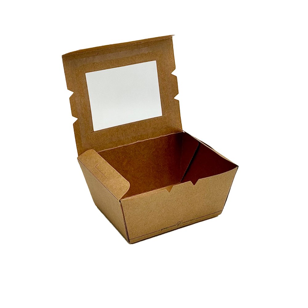 PLA Coated Small Lunch Box With PLA Window - TEM IMPORTS™