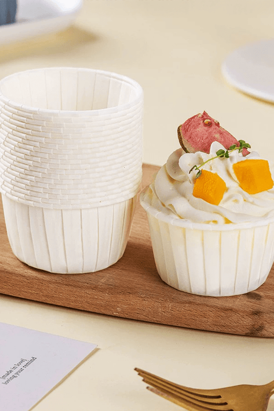 Plain White Baking Paper Cup - B38xH30 - TEM IMPORTS™