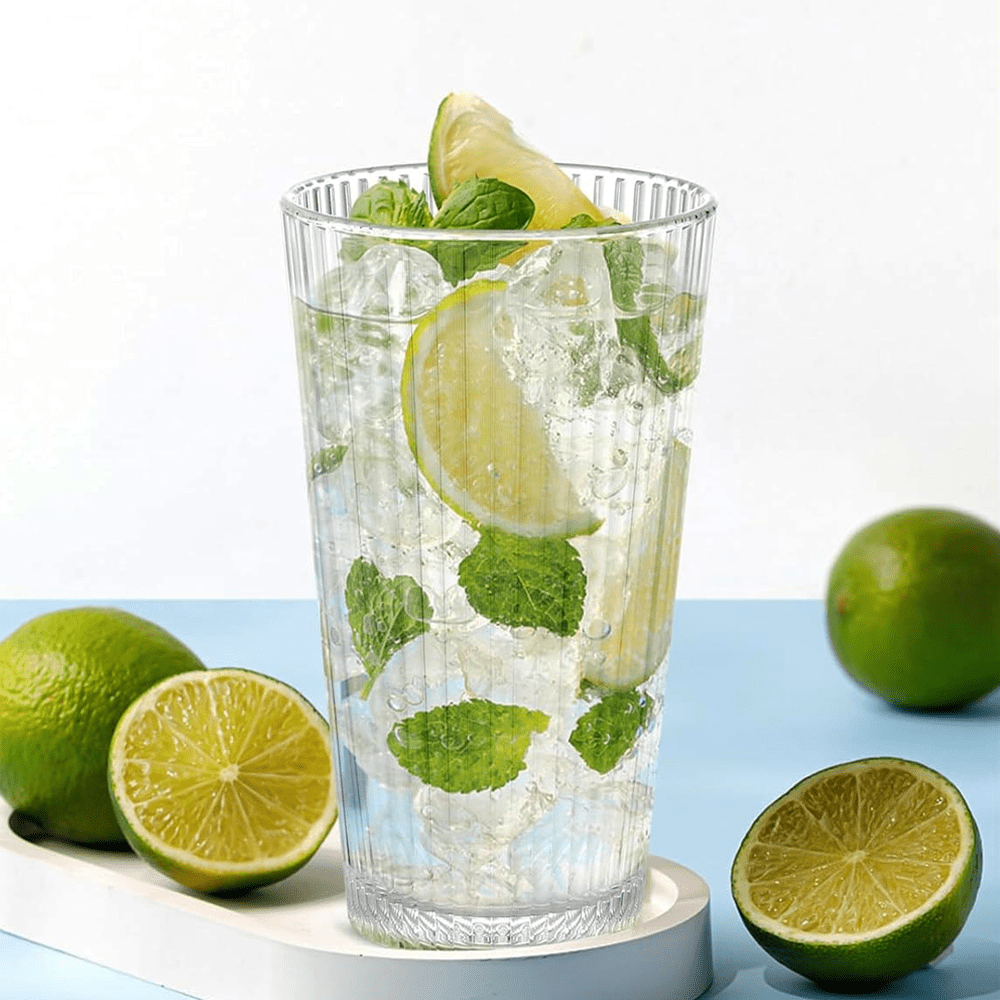 Plastic Water Tumbler Assorted Colour - 6/PKT - TEM IMPORTS™