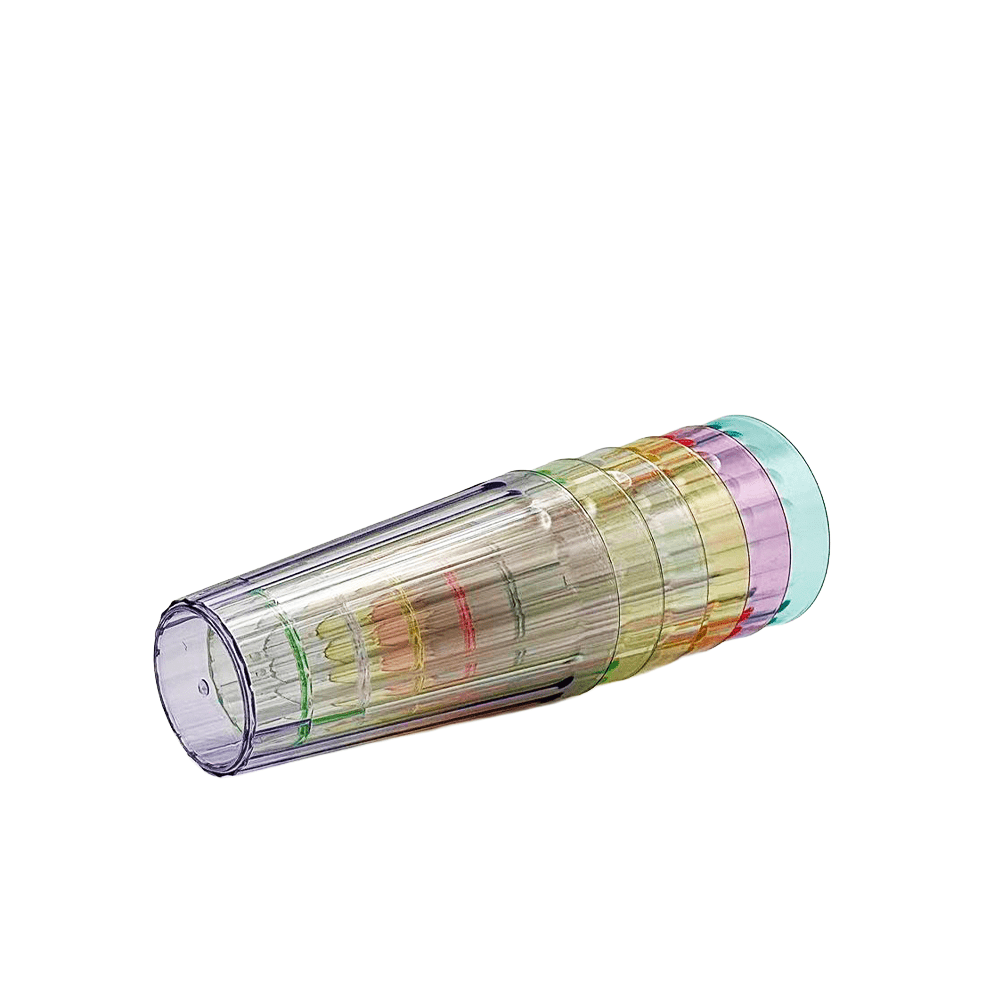 Plastic Water Tumbler Assorted Colour - 6/PKT - TEM IMPORTS™