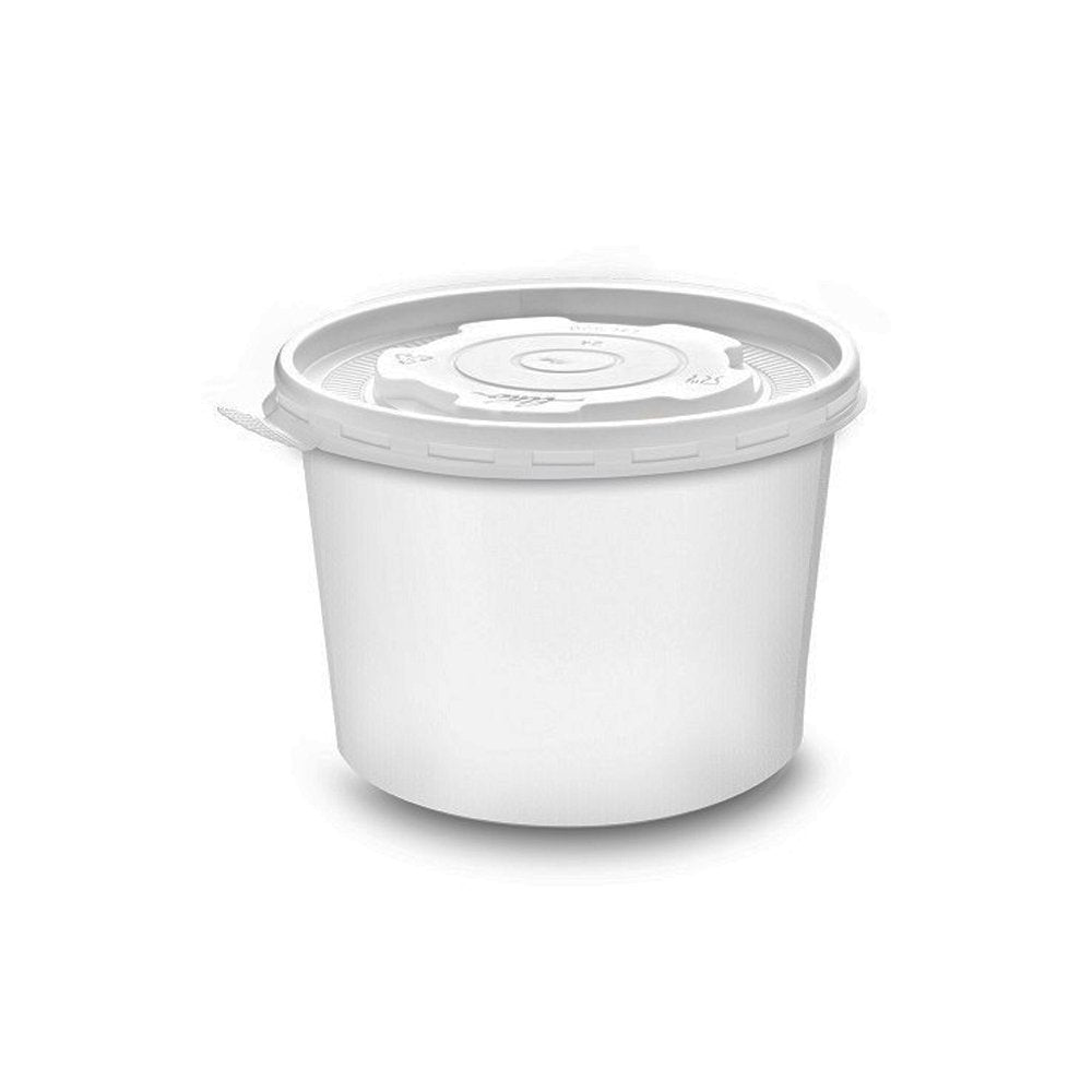 PP Flat Lid 115mm For 12/16/24oz PLA Coated Soup Bowl - TEM IMPORTS™